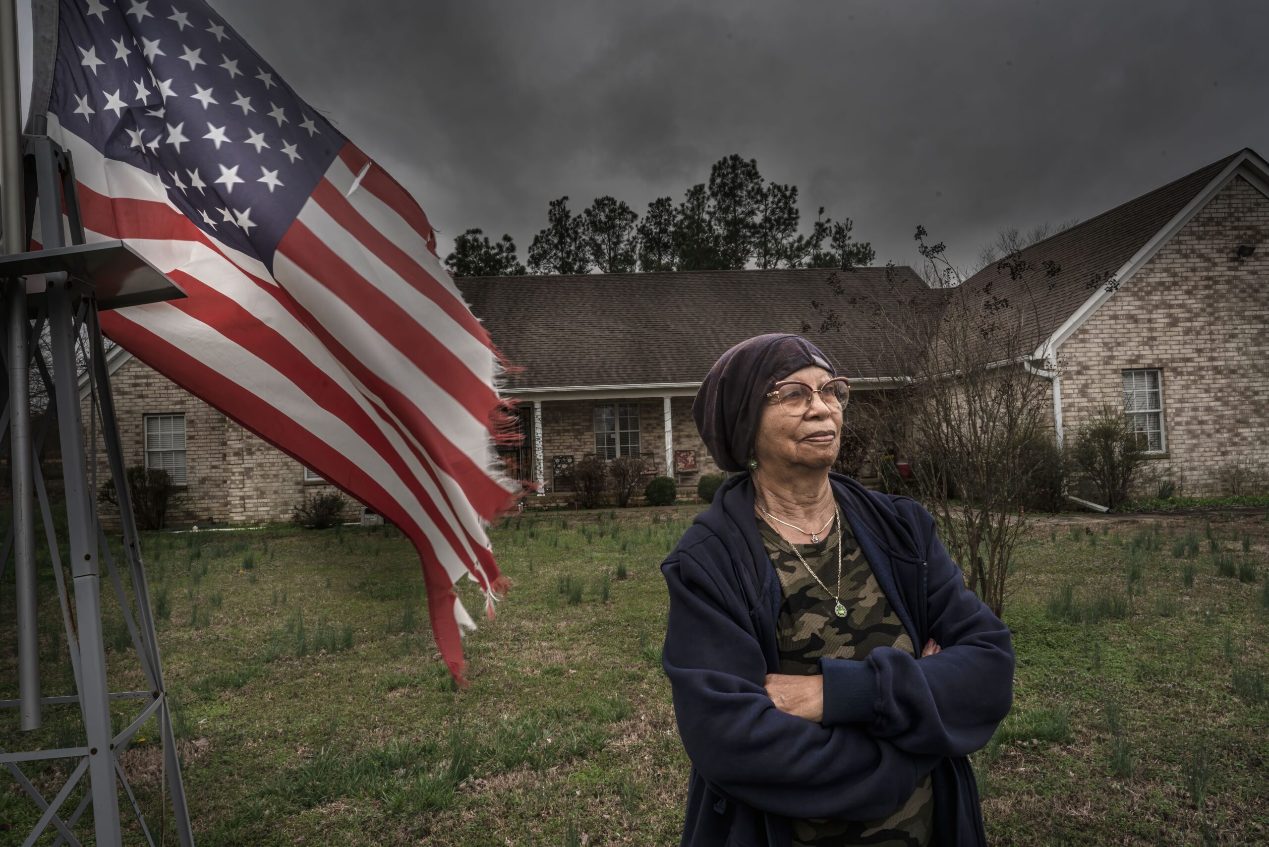 Rosa Whitmore at her home, built on the land where her grandparents picked cotton. (Photo: John Partipilo)