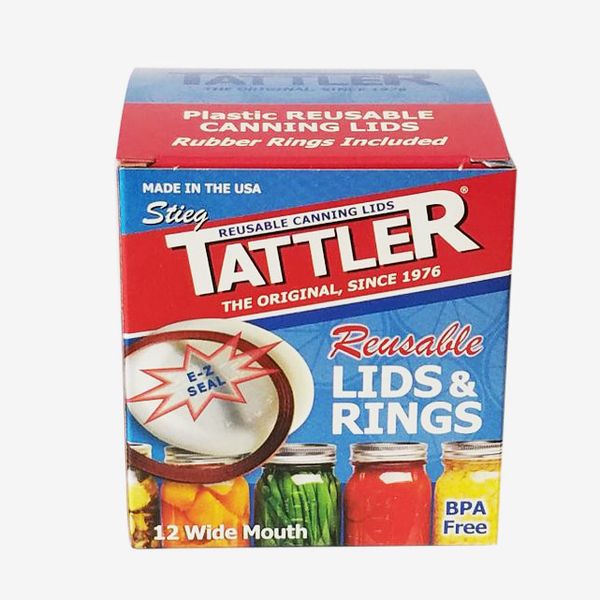 Tattler Reusable E-Z Seal Wide Lids and Rings