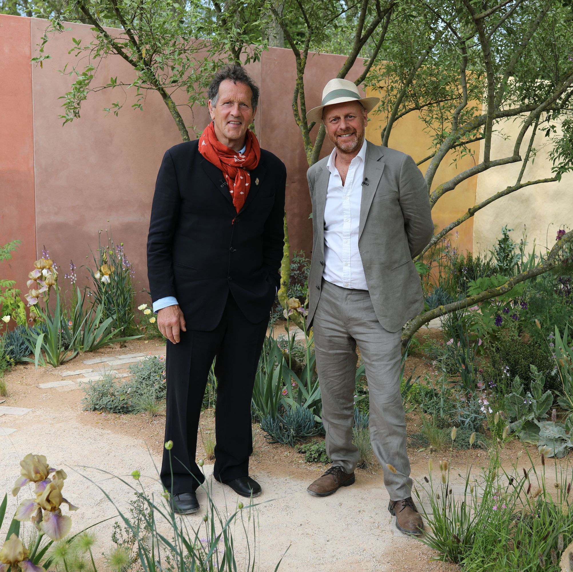 rhs chelsea flower show 2024 presenters monty don and joe swift