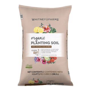 A bag of organic planting soil