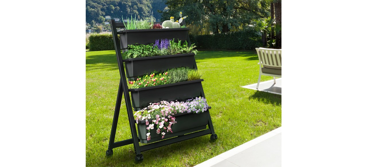 Arlmont & Co Kushmita 4-Tier Vertical Raised Garden Planters