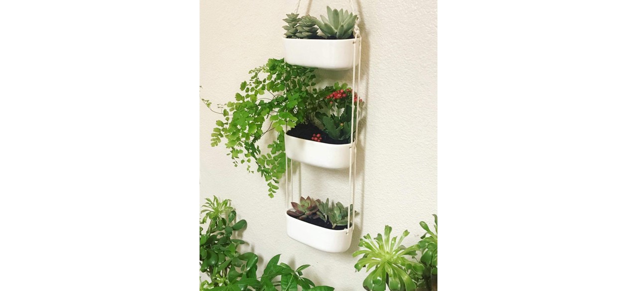 Mkono Hanging Ceramic Wall Planter